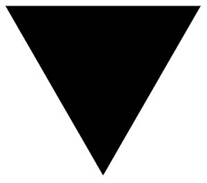 Schwarzes Dreieckssymbol